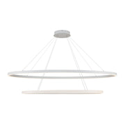 Ovale 53" 2-Layer Pendant in White