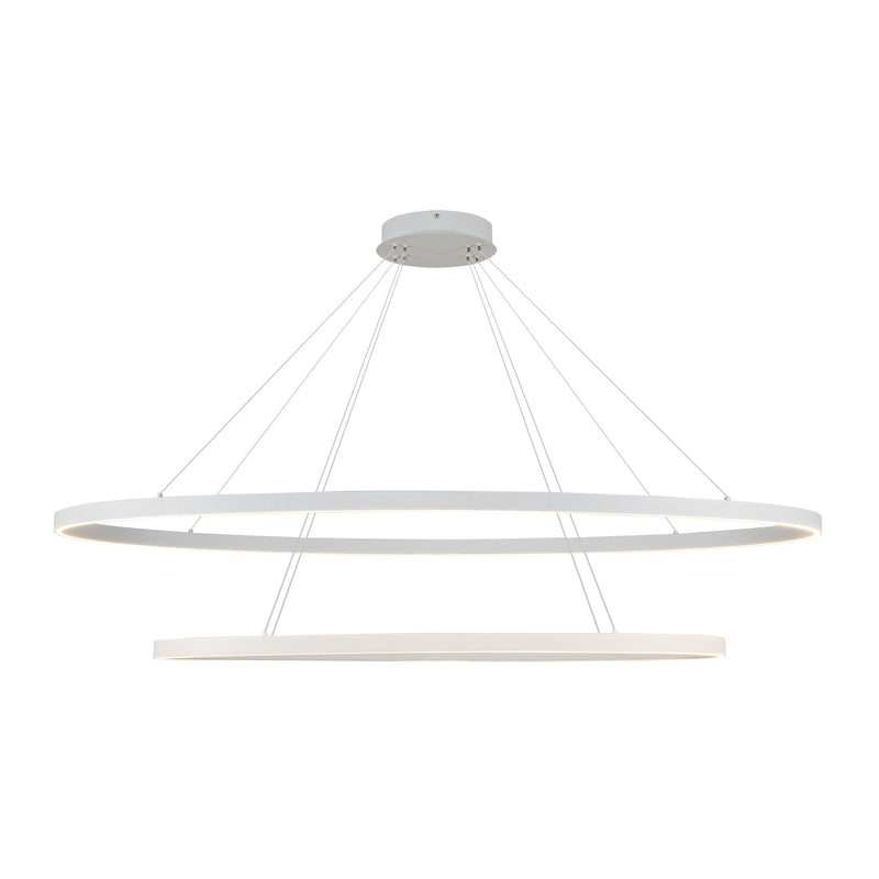 Ovale 53" 2-Layer Pendant in White