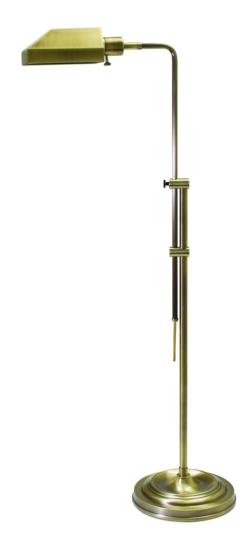 Coach Adjustable Pharmacy Floor Lamp in Antique Brass