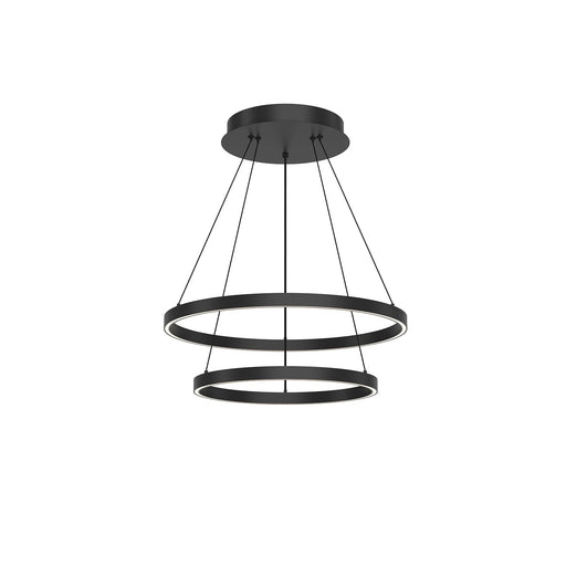 Cerchio 24" 2-Layer Pendant in Black