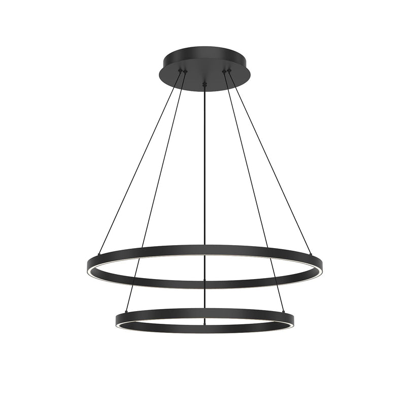 Cerchio 32" 2-Layer Pendant in Black