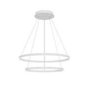 Cerchio 32" 2-Layer Pendant in White