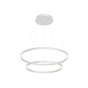 Cerchio 32" 2-Layer Up/Down Pendant in White