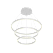 Cerchio 32" 3-Layer Up/Down Pendant in White