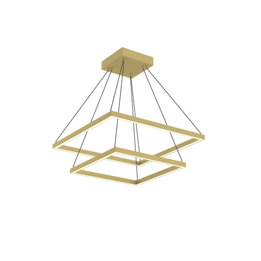 Piazza 24" 2-Layer Pendant in Brushed Gold