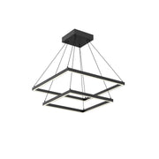 Piazza 24" 2-Layer Pendant in Black