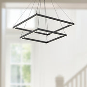 Piazza 24" 2-Layer Pendant in Black