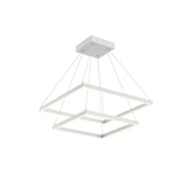 Piazza 24" 2-Layer Pendant in White