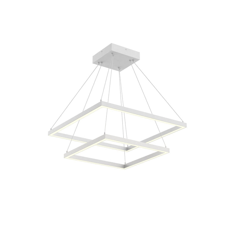 Piazza 24" 2-Layer Pendant in White