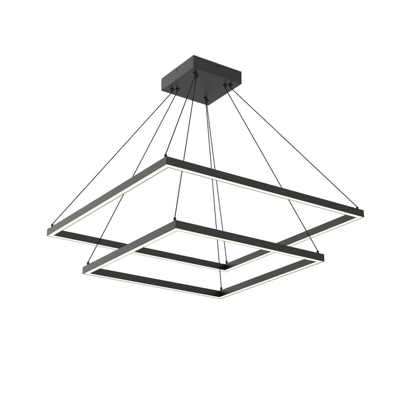 Piazza 32" 2-Layer Pendant in Black