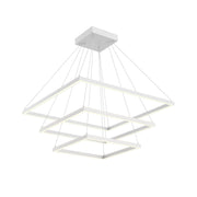 Piazza 32" 3-Layer Pendant in White