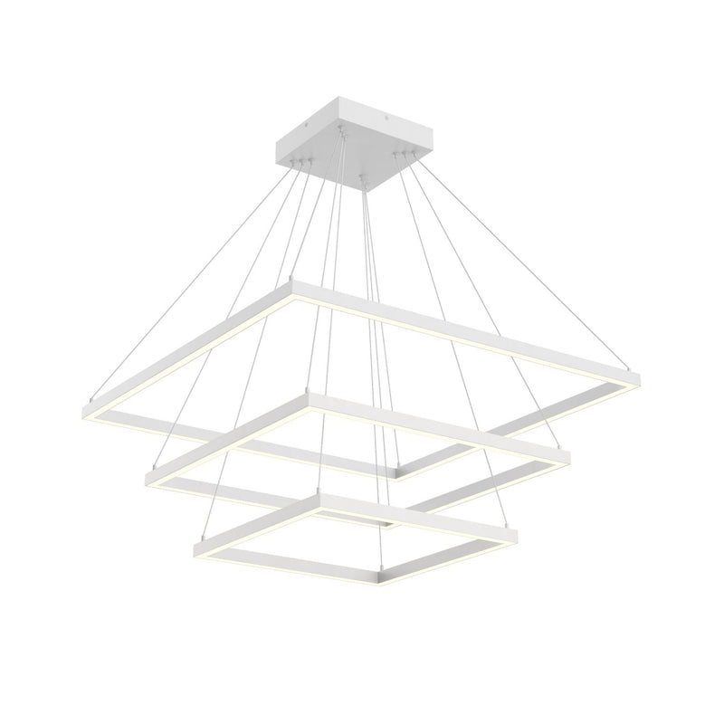 Piazza 32" 3-Layer Pendant in White