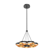 Maestro 26" Pendant in Black/Gold
