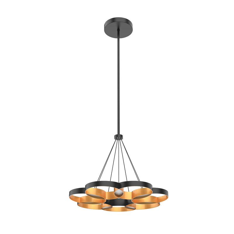 Maestro 26" Pendant in Black/Gold