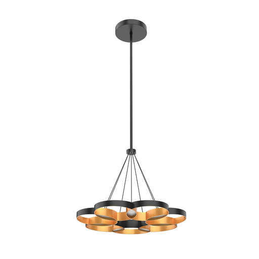 Maestro 26" Pendant in Black/Gold