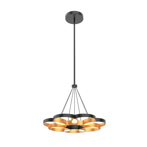 Maestro 26" Pendant in Black/Gold