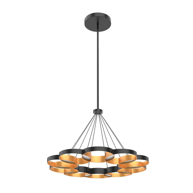 Maestro 33" Pendant in Black/Gold