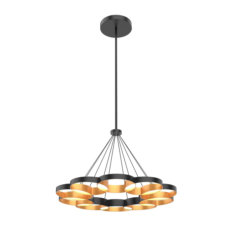 Maestro 33" Pendant in Black/Gold