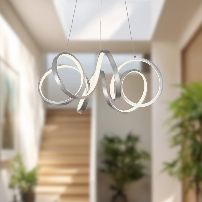 Synergy 24" Pendant in Antique Silver