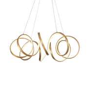Synergy 34" Pendant, 34" Diameter in Antique Brass