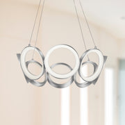 Oros 24" Chandelier in Antique Silver