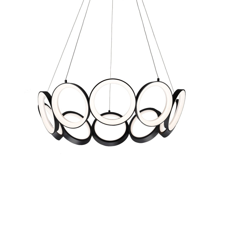 Oros 29" Chandelier in Black