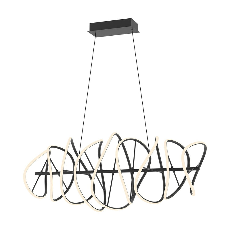 Collide 44" Linear Pendant in Black
