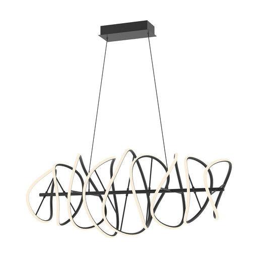 Collide 44" Linear Pendant in Black