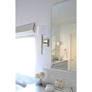 Clifton 1 Light 8" Sconce in Polished Nickel in a room setting
