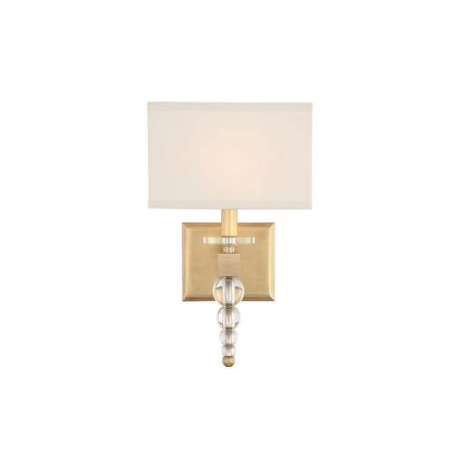 Clover 1 Light 9.5" Sconce in Aged Brass