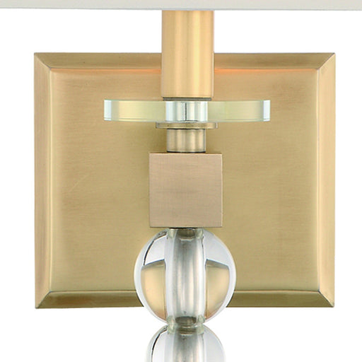 Clover 1 Light 9.5" Sconce in Aged Brass