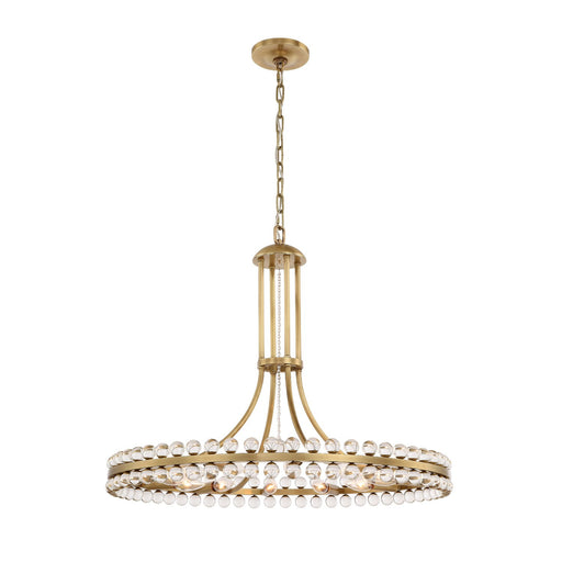 Clover 12 Light 28.75" Chandelier in Aged Brass
