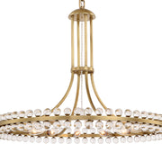 Clover 12 Light 28.75" Chandelier in Aged Brass