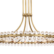 Clover 12 Light 28.75" Chandelier in Aged Brass