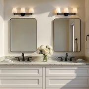 Colton 3 Light 24.5" Bathroom Vanity in Black in a room setting