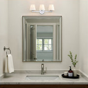 Colton 3 Light 24.5" Bathroom Vanity in Polished Chrome in a room setting