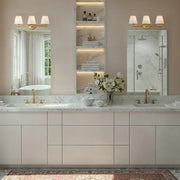Colton 3 Light 24.5" Bathroom Vanity in Vibrant Gold in a room setting