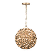 Cora 1 Light 13" Pendant in Soft Gold