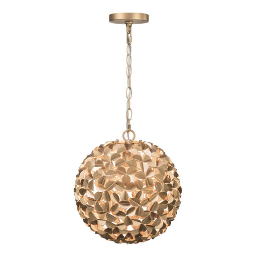 Cora 1 Light 13" Pendant in Soft Gold