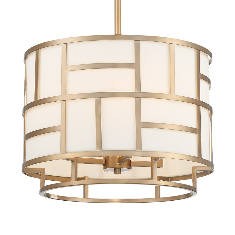 Danielson 4 Light 16.75" Chandelier in Vibrant Gold