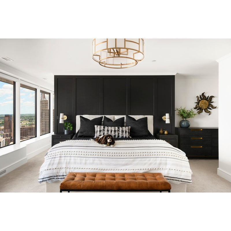 Danielson 6 Light 24.75" Chandelier in Vibrant Gold in a room setting
