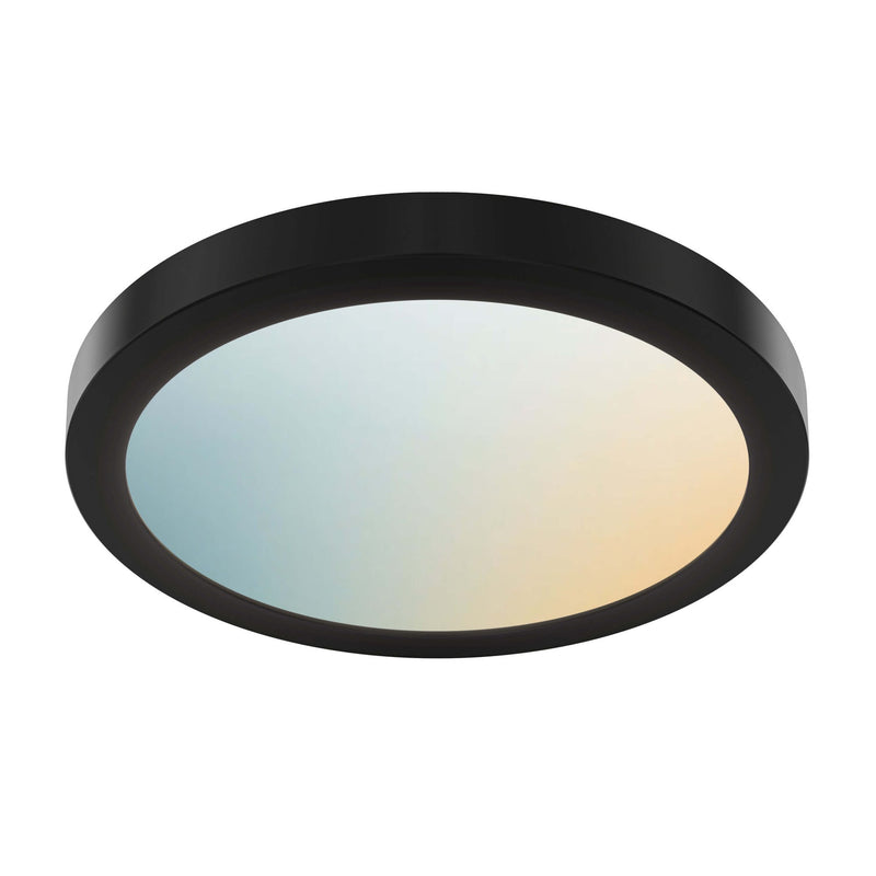 Radiance Pro 12" Smart Round LED Flush Mount in Black