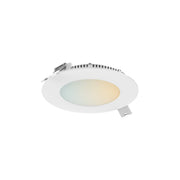 Excel Pro 4" Round Smart Slim Panel Light in White
