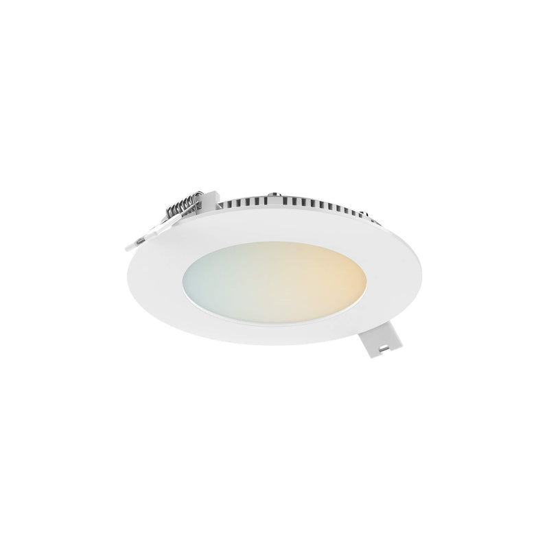 Excel Pro 4" Round Smart Slim Panel Light in White