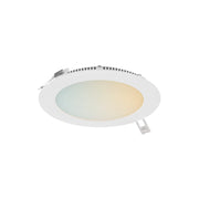 Excel Pro 6" Round Smart Slim Panel Light in White
