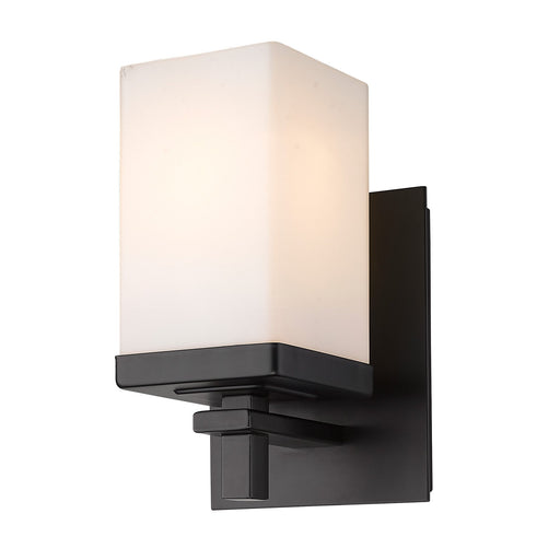 Maddox Bath Sconce in Matte Black