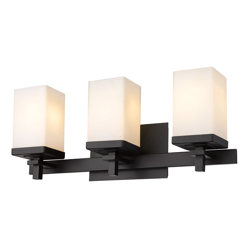 Maddox 3-Light Bath Vanity Light in Matte Black