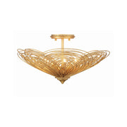 Doral 3 Light 19" Semi Flush Mount in Renaissance Gold