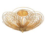 Doral 3 Light 19" Semi Flush Mount in Renaissance Gold