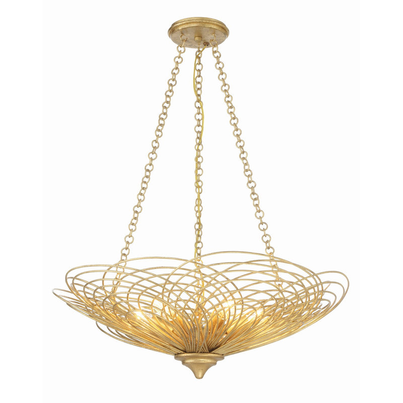 Doral 6 Light 24" Pendant in Renaissance Gold